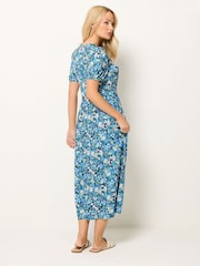 M&Co Blue Empire Waist Dress - Image 3 of 5