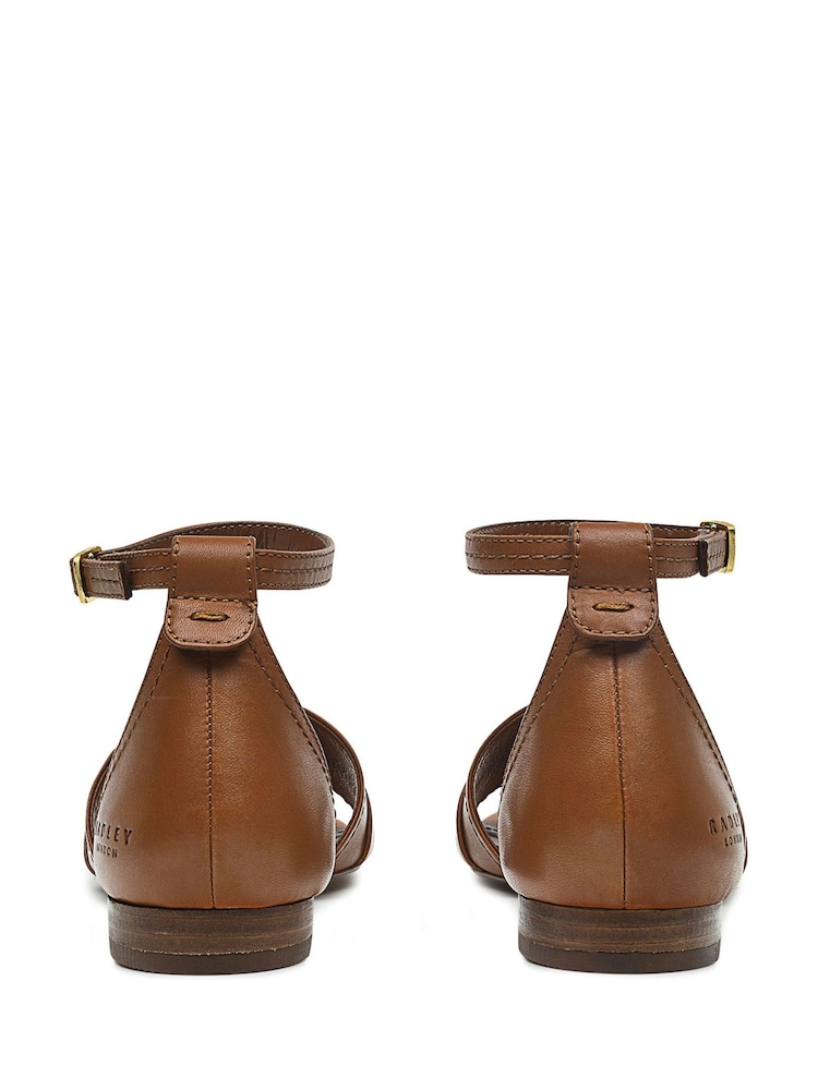 Radley Caradoc Crescent Circular Strap Brown Sandals - Image 2 of 3