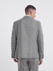Jacamo Grey Sam Check Suit Jacket - Image 2 of 5