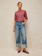 White Stuff Pink Sienna Stripe Jumper - Image 1 of 6