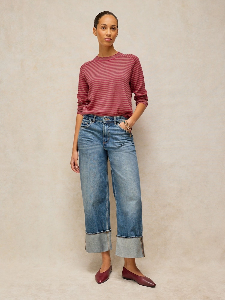 White Stuff Pink Sienna Stripe Jumper - Image 1 of 6