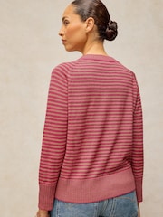 White Stuff Pink Sienna Stripe Jumper - Image 2 of 6