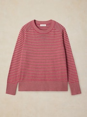 White Stuff Pink Sienna Stripe Jumper - Image 5 of 6