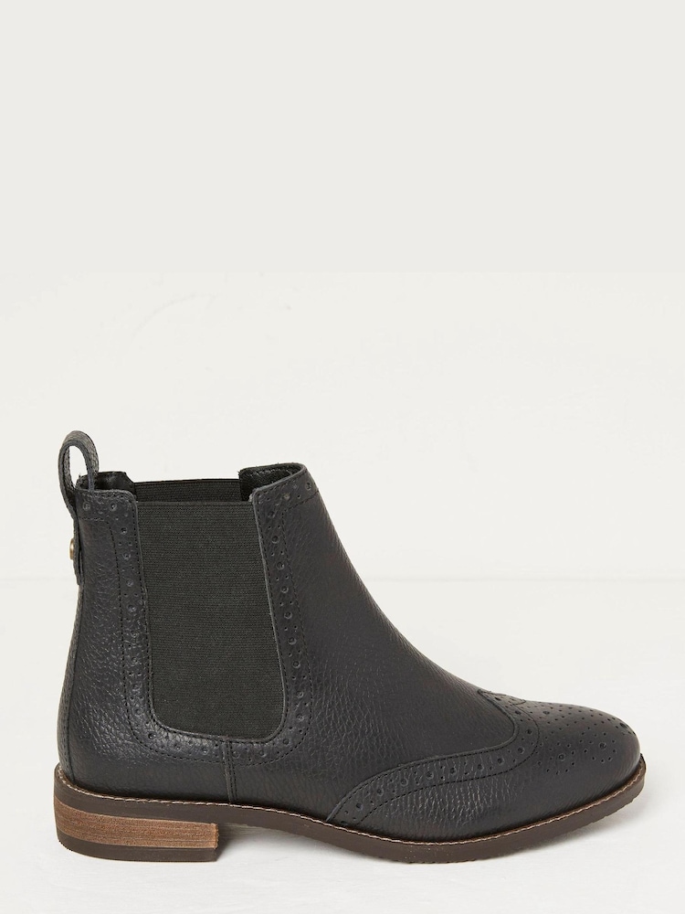 FatFace Black Bea Ankle Chelsea Boots - Image 1 of 4