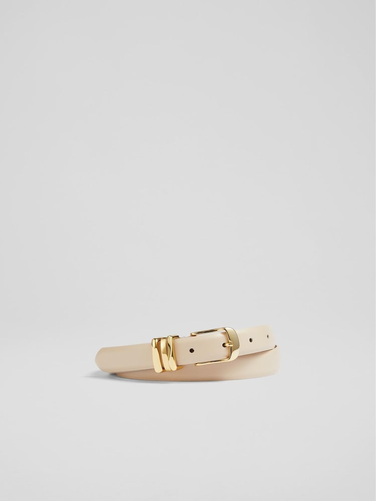 LK Bennett Brown Leather Georgette Belt - Image 1 of 2 LK Bennett Brown Leather Georgette Belt - Image 1 of 2