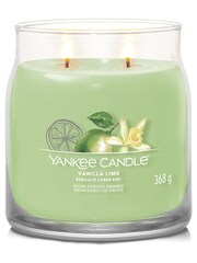 Yankee Candle Green Signature Medium Jar Scented Candle Vanilla Lime - Image 2 of 3