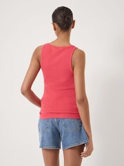 Hush Red Scoop Neck Ribbed Vest - Image 2 of 4