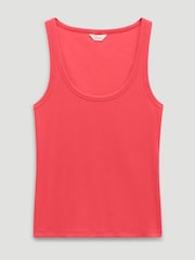 Hush Red Scoop Neck Ribbed Vest - Image 4 of 4