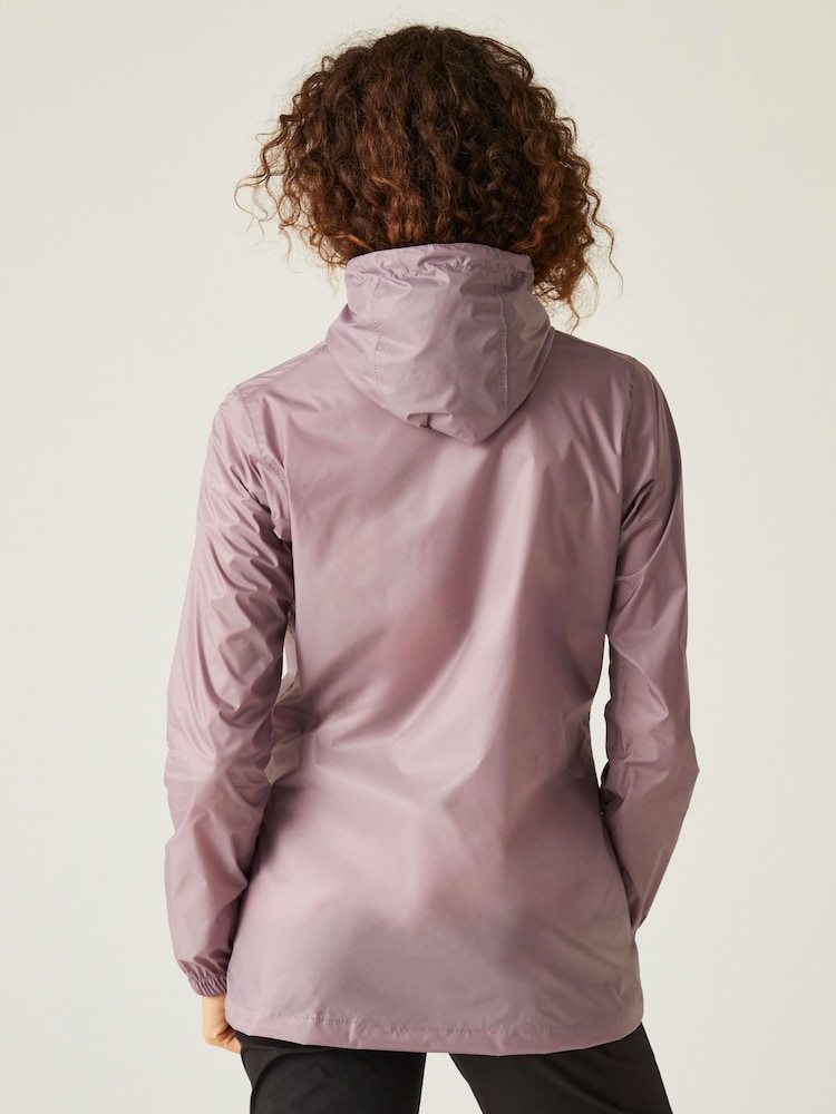 Regatta Purple Light Womens Waterproof Pack It Jacket III - Image 2 of 9
