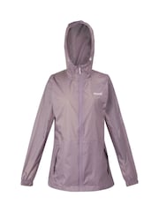 Regatta Purple Light Womens Waterproof Pack It Jacket III - Image 7 of 9