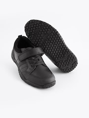 Noir - Chaussures School en cuir à élastique - Image 1 de 7