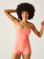 Regatta Pink Bolt Womens Aceana III Tankini Top - Image 1 of 9