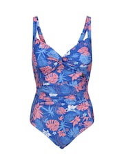 Regatta Dark Sky Blue Print Sakari Tummy Control Swimsuit - Image 5 of 7