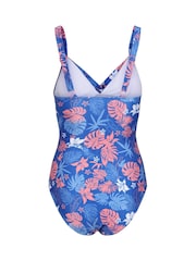 Regatta Dark Sky Blue Print Sakari Tummy Control Swimsuit - Image 6 of 7