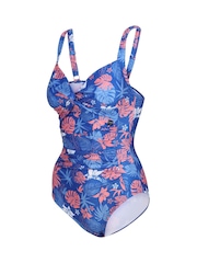 Regatta Dark Sky Blue Print Sakari Tummy Control Swimsuit - Image 7 of 7