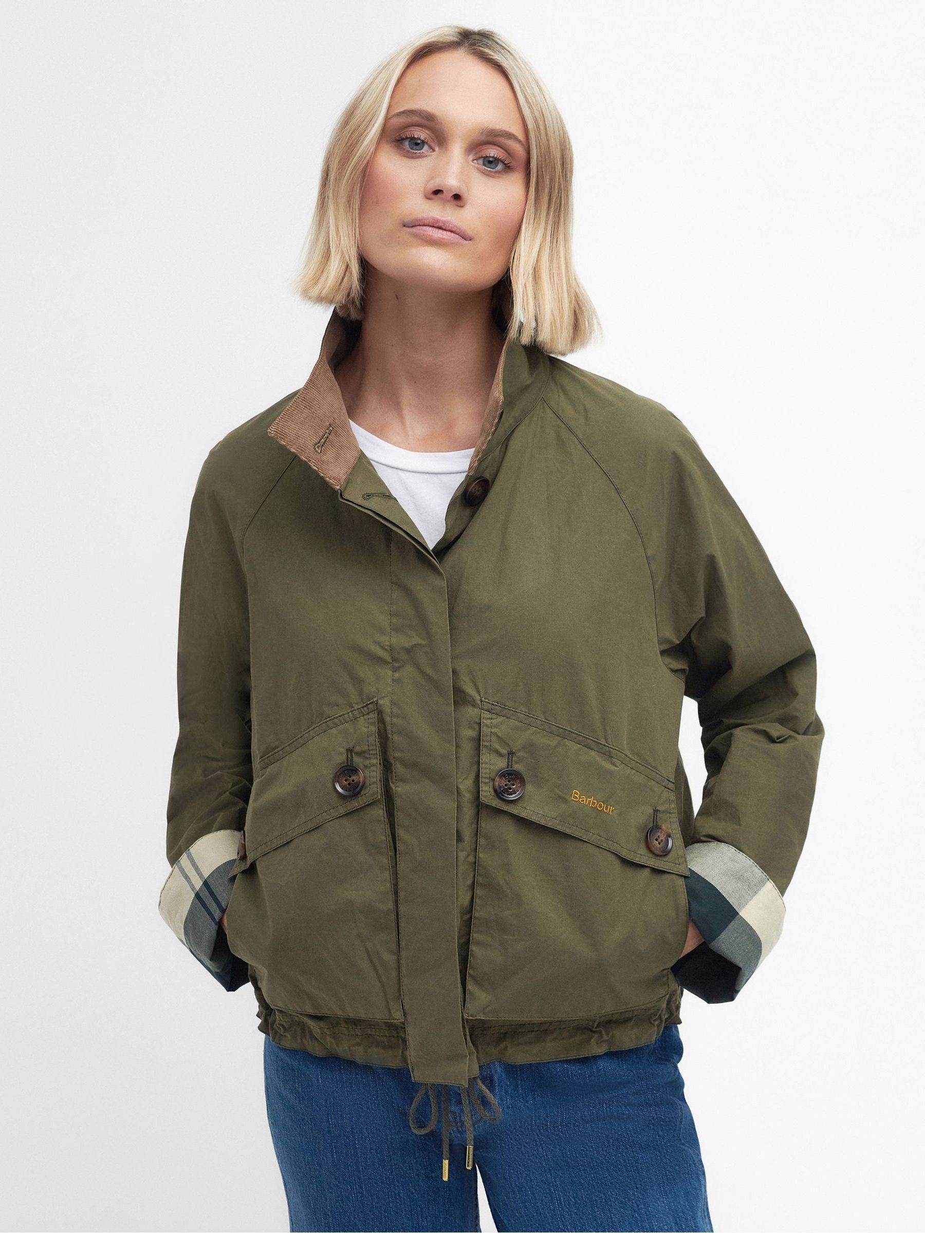 Buy Barbour Khaki Green ReEngineered Crowdon Showerproof Jacket from Next Germany