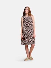 Regatta Black Orla Kiely Summer Sleeveless 100% Cotton Dress - Image 1 of 7