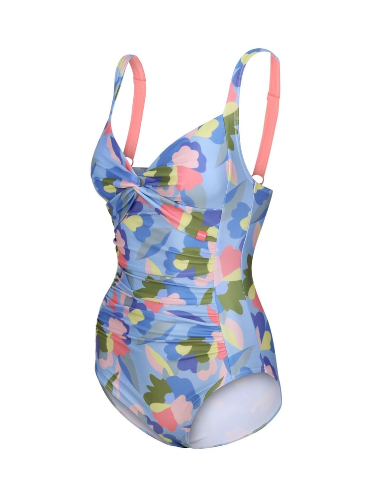 Regatta Blue Print Sakari Tummy Control Swimsuit - Image 8 of 8