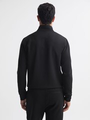 Reiss Black Hale Contrast Half-Zip Funnel Neck Jumper - Image 6 of 6