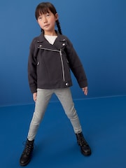Grey Regular Length Stretch Jeggings (3-16yrs) - Image 2 of 7