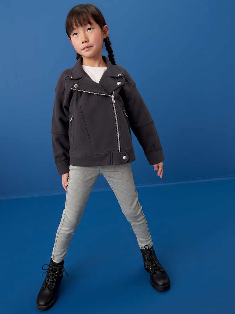 Grey Regular Length Stretch Jeggings (3-16yrs) - Image 2 of 7