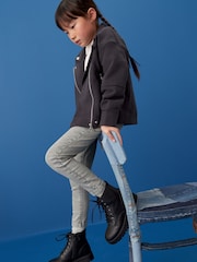 Grey Regular Length Stretch Jeggings (3-16yrs) - Image 4 of 7