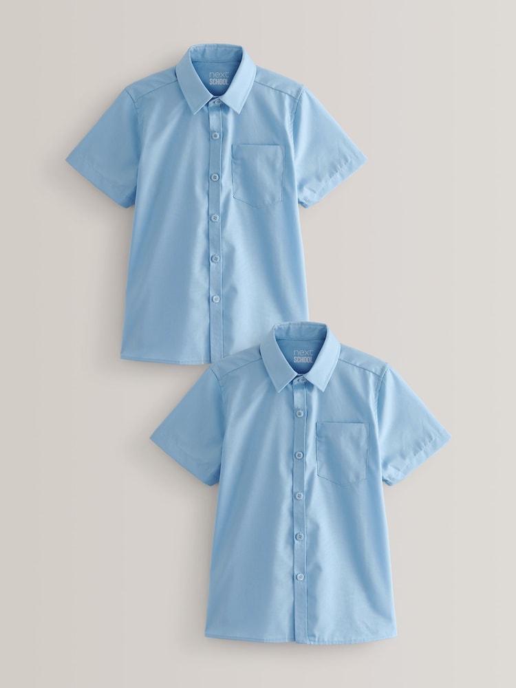Blau - Kurzarm-Schulhemden im 2er-Pack (3–17 J.) - Bild 1 von 5 Blau - Kurzarm-Schulhemden im 2er-Pack (3–17 J.) - Bild 1 von 5