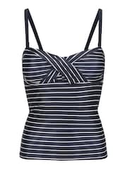 Regatta Blue/White Womens Aceana III Tankini Top - Image 6 of 8