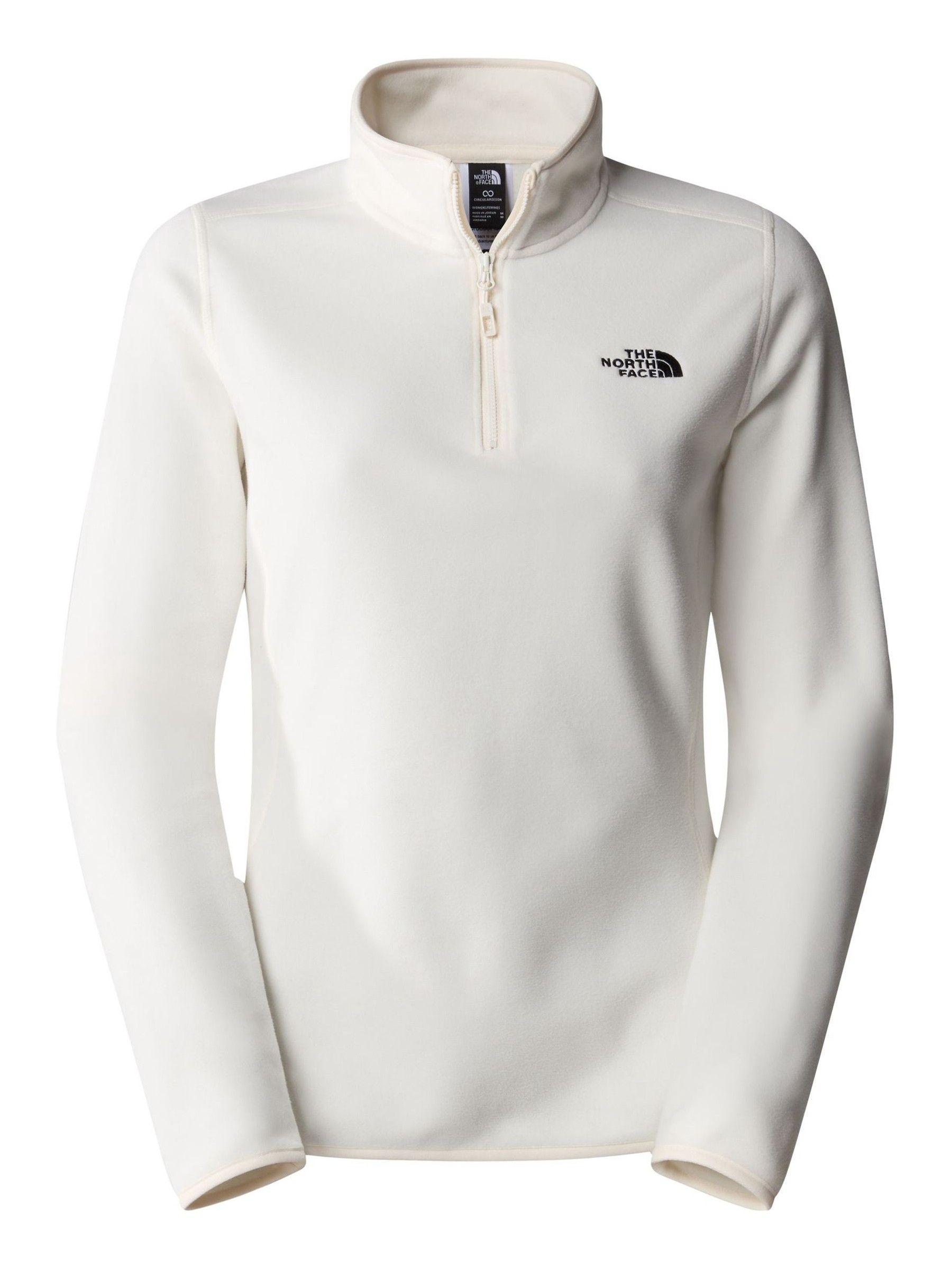 White north face quarter zip best sale