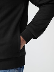 Black Jersey Bomber Jacket - Image 4 of 7