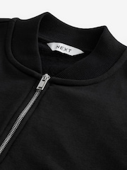 Black Jersey Bomber Jacket - Image 7 of 7