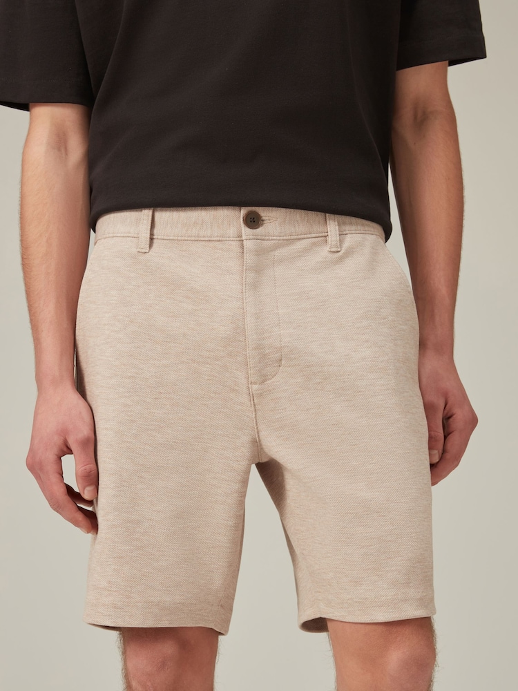 Stone - Elegante Chino-Shorts aus Jersey - Bild 1 von 9