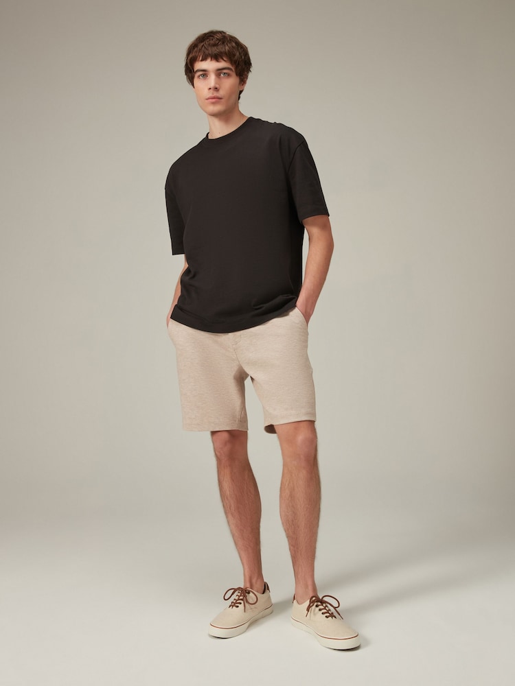 Stone - Elegante Chino-Shorts aus Jersey - Bild 2 von 9