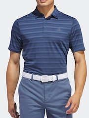adidas Golf Two Colour Striped Polo Shirt - Image 3 of 7