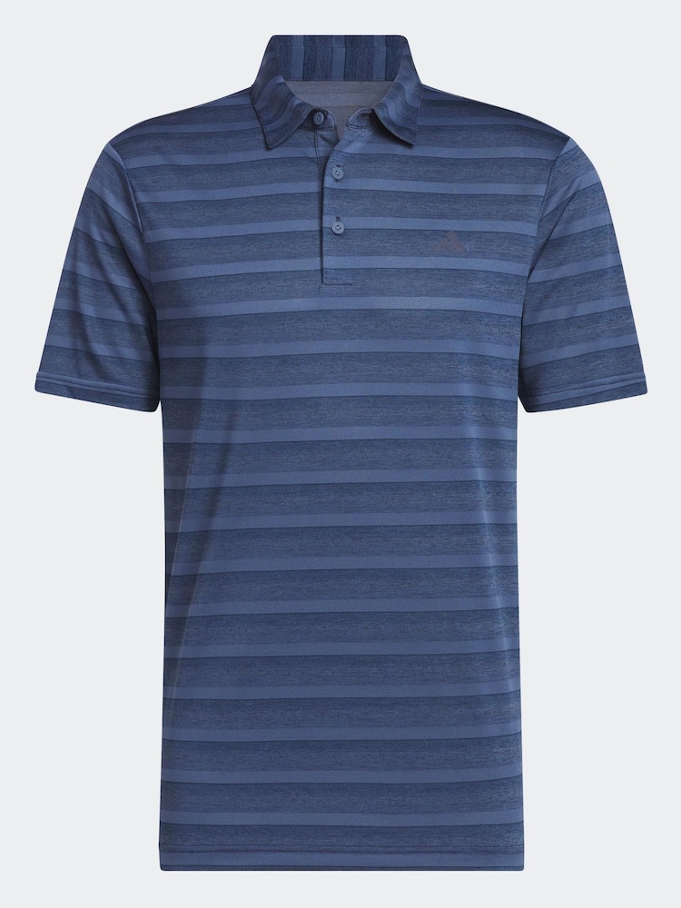 adidas Golf Two Colour Striped Polo Shirt - Image 7 of 7
