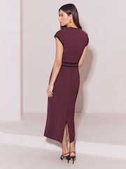 Lipsy Purple Tipped Pencil Dress - Image 3 of 4