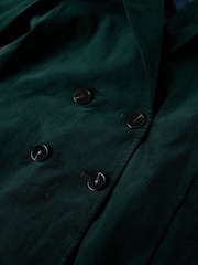 White Stuff Green Kaia Velvet Coat - Image 6 of 6