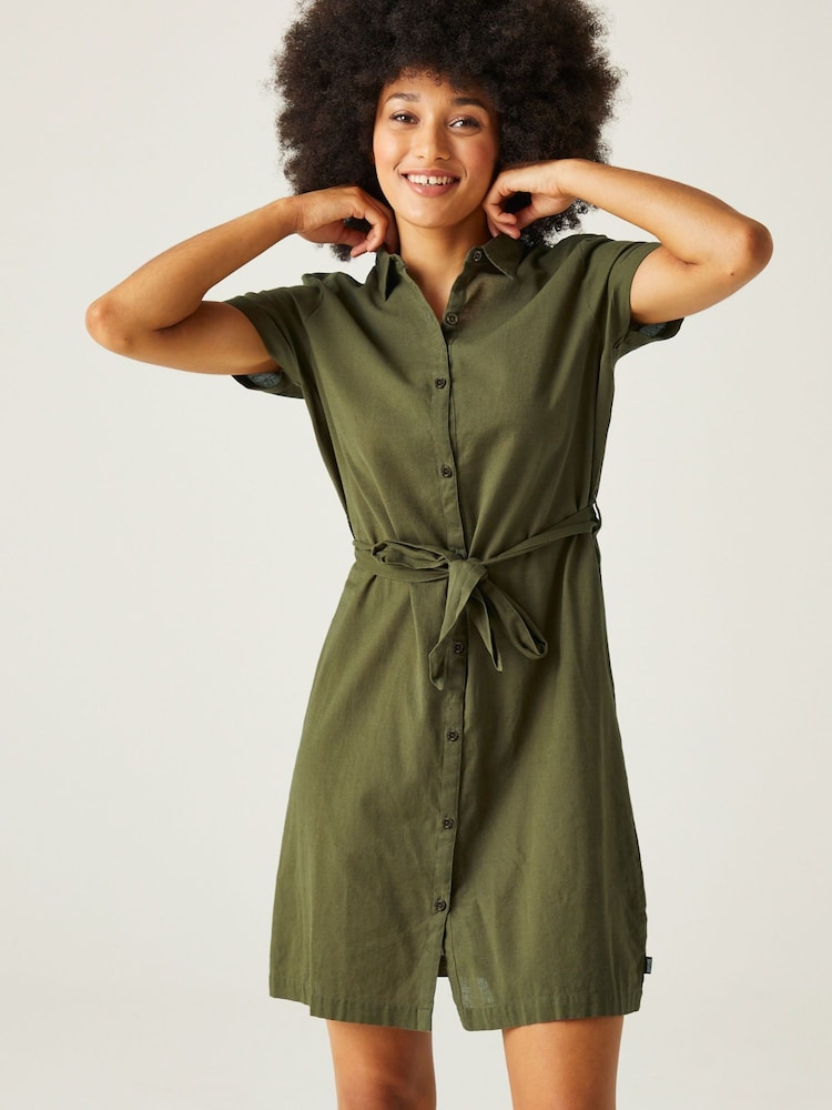 Regatta Green Rema 100% Cotton Dress - Image 1 of 7