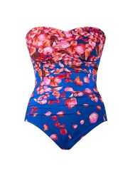 Maillot de bain Seaspray Bleu Sakura Petal Bandeau contrôle du ventre plus longue - Image 5 de 5