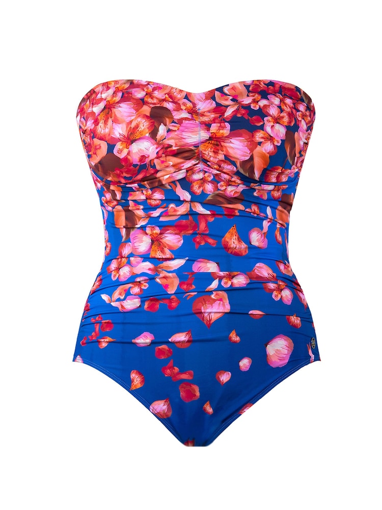 Maillot de bain Seaspray Bleu Sakura Petal Bandeau contrôle du ventre plus longue - Image 5 de 5