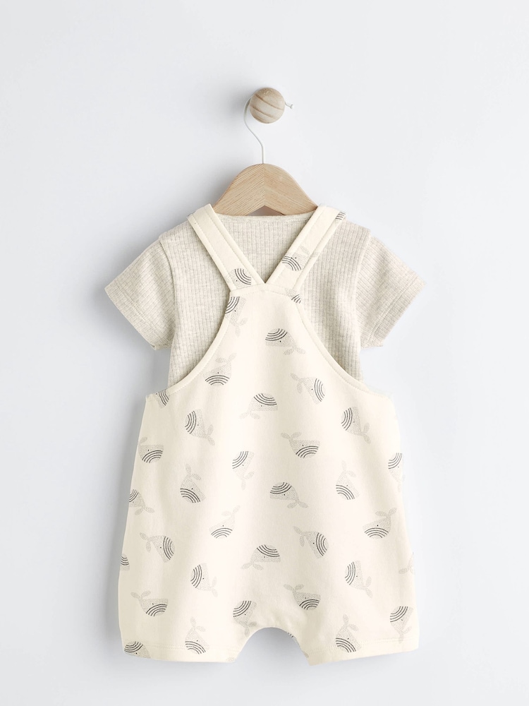 رمادي/أبيض حوت - أوفرول جيرسيه للبيبي (0 شهور - 3 سنوات) - صورة 2 من 10