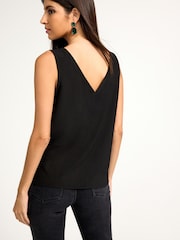 Black Embellished Sparkle Sleeveless Top - Image 3 of 6