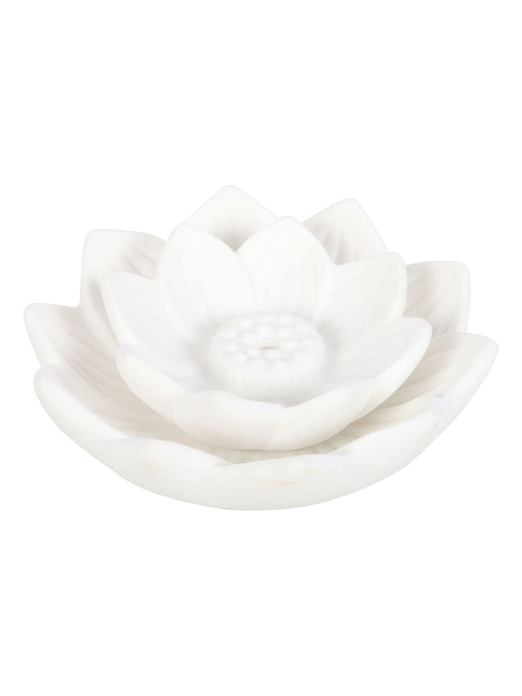 Something Different White White Lotus Flower Incense Stick Holder - Image 4 of 4 Something Different White White Lotus Flower Incense Stick Holder - Image 4 of 4