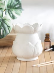 Something Different White White Lotus Flower Oil Burner - Image 2 of 5