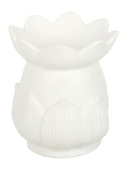 Something Different White White Lotus Flower Oil Burner - Image 4 of 5