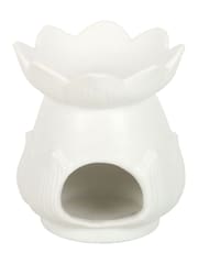 Something Different White White Lotus Flower Oil Burner - Image 5 of 5