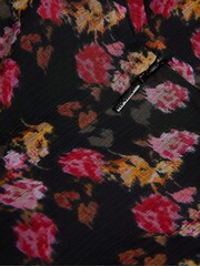 Ted Baker Riivia Angel Sleeve Peplum Black Top - Image 6 of 6