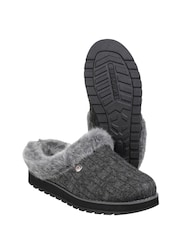 Skechers Grey Keepsakes Ice Angel Mule Slippers - Image 3 of 4