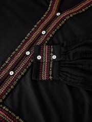 White Stuff Black Lizzie Embroidered Top - Image 5 of 6
