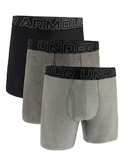 Under Armour Grey Performance Tech Boxers 3 Pack - Image 2 of 7